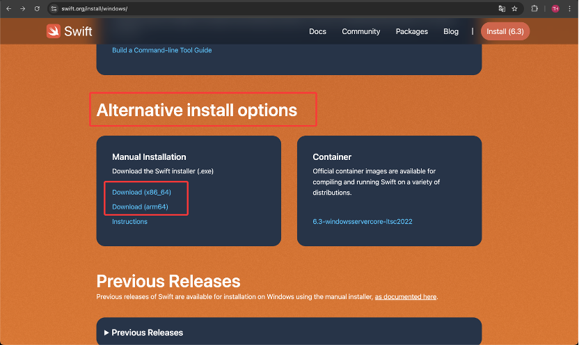 Alternative Install Options